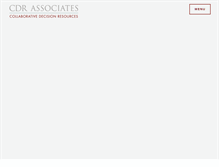 Tablet Screenshot of cdrassociates.org